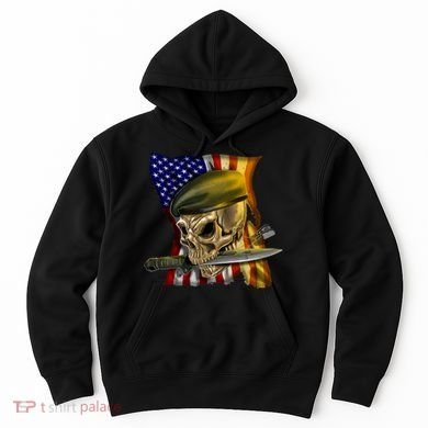 Skull Beret Military Hoodie