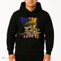 Skull Beret Military Hoodie thumb 2