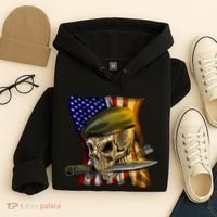 Skull Beret Military Hoodie thumb 4