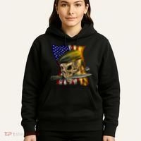 Skull Beret Military Hoodie thumb 5