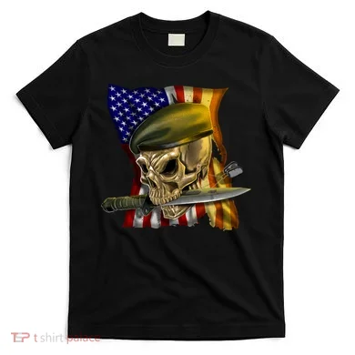 Skull Beret Military T-Shirt