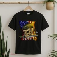 Skull Beret Military T-Shirt thumb 2