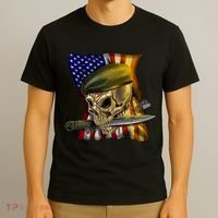 Skull Beret Military T-Shirt thumb 3