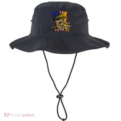 Skull Beret Military Bucket Hat