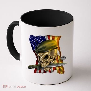Skull Beret Military Coffee Mug