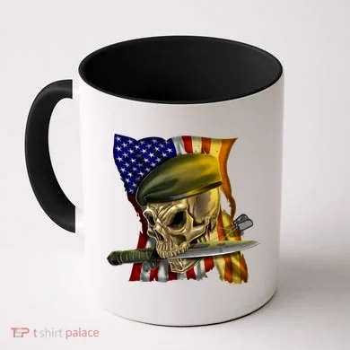 Skull Beret Military Coffee Mug