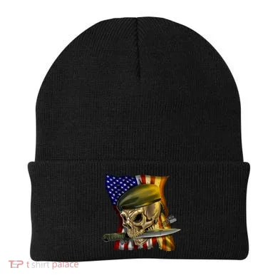 Skull Beret Military Beanie