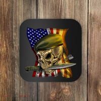 Skull Beret Military Coaster thumb 0