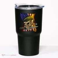 Skull Beret Military Tumbler thumb 0