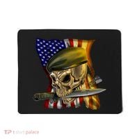 Skull Beret Military Mousepad thumb 0