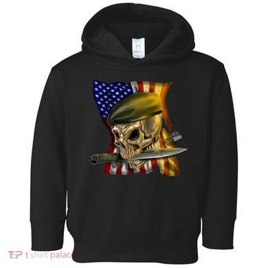 Skull Beret Military Toddler Hoodie