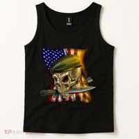 Skull Beret Military Tank Top thumb 2