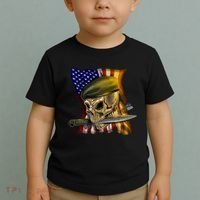 Skull Beret Military Toddler T-Shirt thumb 2