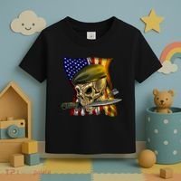 Skull Beret Military Toddler T-Shirt thumb 3