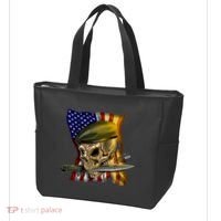 Skull Beret Military Tote Bag thumb 3