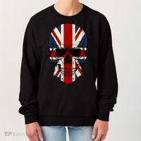 Skull Face British Flag Women's Sweatshirt thumb 0