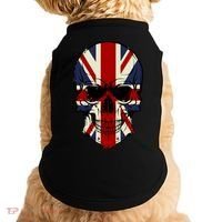Skull Face British Flag Doggie Tank thumb 0