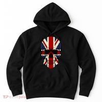 Skull Face British Flag Hoodie thumb 0