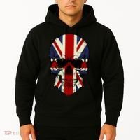 Skull Face British Flag Hoodie thumb 2