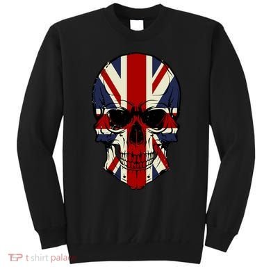 Skull Face British Flag Sweatshirt
