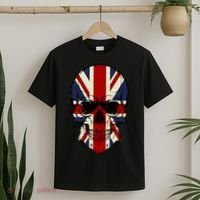 Skull Face British Flag T-Shirt thumb 2