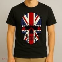 Skull Face British Flag T-Shirt thumb 3