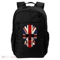 Skull Face British Flag Backpack thumb 0