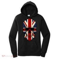 Skull Face British Flag Women's Hoodie thumb 0