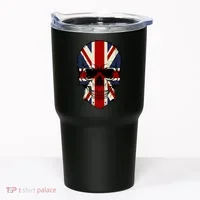 Skull Face British Flag Tumbler thumb 0