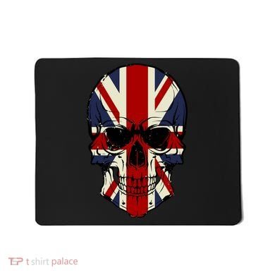 Skull Face British Flag Mousepad