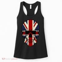Skull Face British Flag Women's Tank Top thumb 0