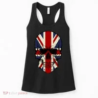 Skull Face British Flag Women's Tank Top thumb 0