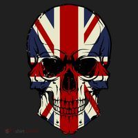 Skull Face British Flag Hat thumb 2