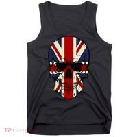 Skull Face British Flag Tank Top thumb 0