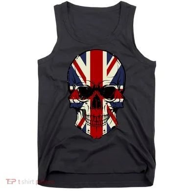 Skull Face British Flag Tank Top