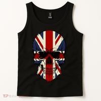 Skull Face British Flag Tank Top thumb 2