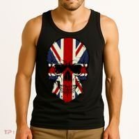 Skull Face British Flag Tank Top thumb 3