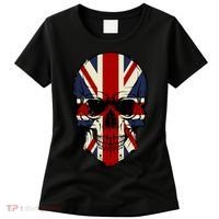 Skull Face British Flag Women's T-Shirt thumb 0
