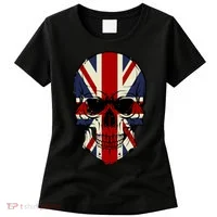 Skull Face British Flag Women's T-Shirt thumb 0