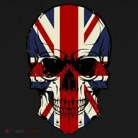 Skull Face British Flag Women's T-Shirt thumb 6