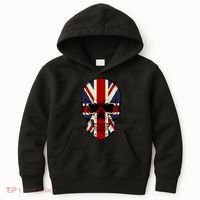 Skull Face British Flag Kids Hoodie thumb 0