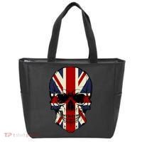 Skull Face British Flag Tote Bag thumb 0
