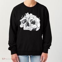 Skull Head With Cats Women's Sweatshirt thumb 0