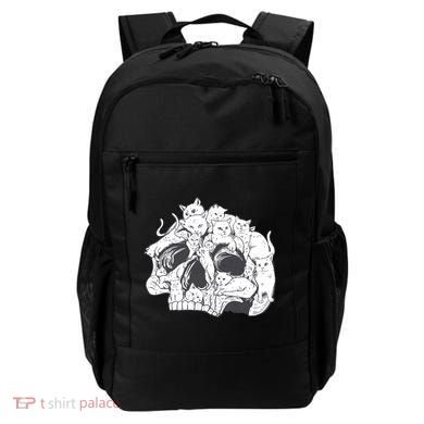 Skull Head With Cats Backpack