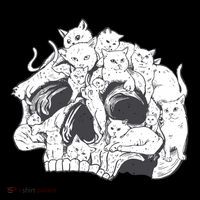 Skull Head With Cats Bucket Hat thumb 4