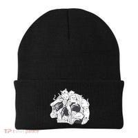 Skull Head With Cats Beanie thumb 0