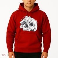 Skull Head With Cats Hoodie thumb 2