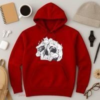 Skull Head With Cats Hoodie thumb 3