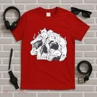 Skull Head With Cats T-Shirt thumb 5