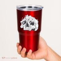 Skull Head With Cats Tumbler thumb 2